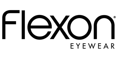 The image displays a logo with the text 'flexon' prominently featured, followed by the word 'eyewear,' suggesting it's associated with a brand that produces eyewear products.