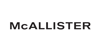 The image shows a black and white graphic with the text 'MCLISTER' prominently displayed at the top, followed by a name 'JIM MCLISTER,' which appears to be a logo or branding element, likely associated with a person or organization named Jim McListester.